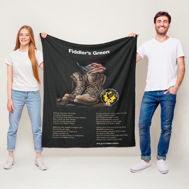 Spelmän Grönt Fleece Blanket (På plats)