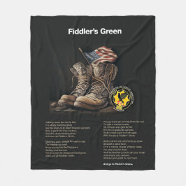 Spelmän Grönt Fleece Blanket