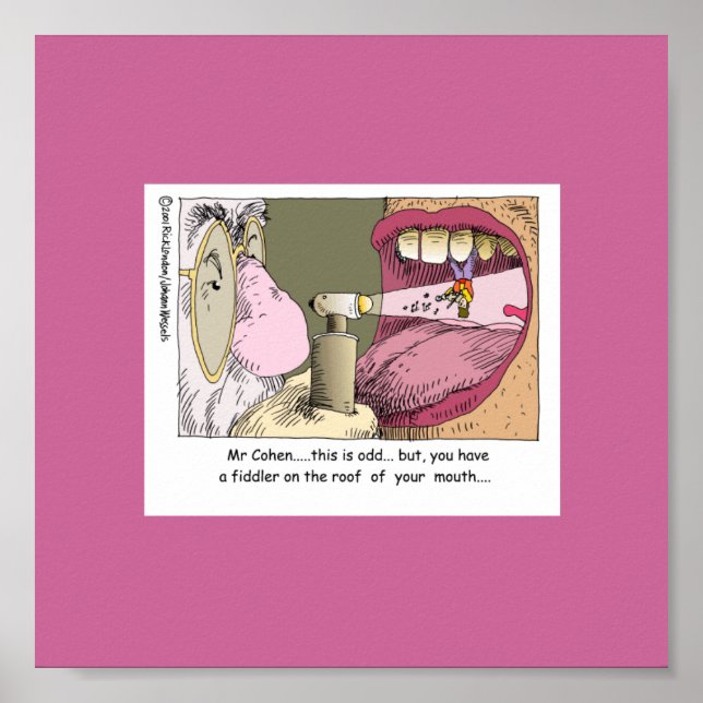 Spelman på Tak-Tandvård Poster (Framsidan)