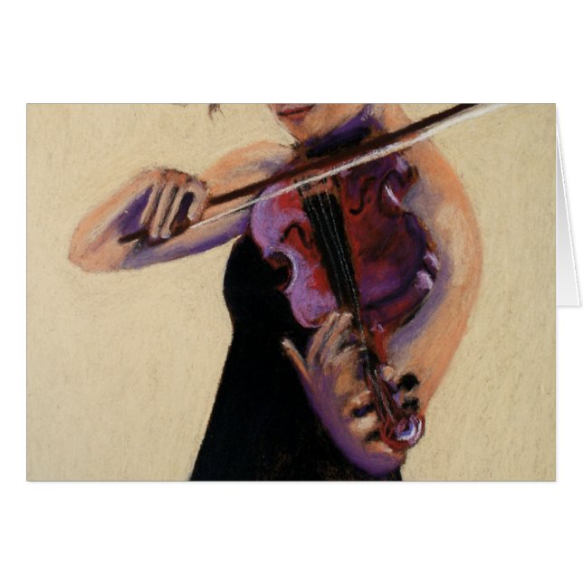 Spelmanflicka (JAG) Hälsningskort (Framsidan Horizontal)