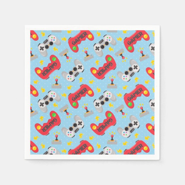 Spelnatt party pappersservett (Framsidan)