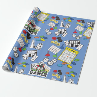 Spelnatt, spelspel och Ord puzzles Presentpapper