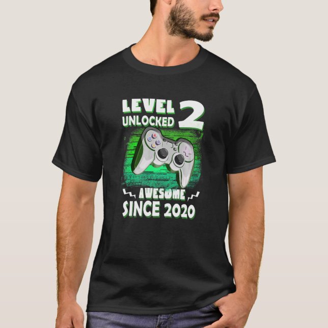 Spelnivå 2 Upplåst Fantastisk 2020, andra födelsed T Shirt (Framsida)