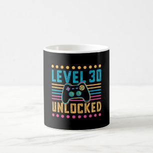 Spelnivå 30 Upplåst spelarpresentatör i 30års Kaffemugg