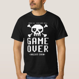 Spelöverför infogningskolumn för Retro-spelare för T Shirt