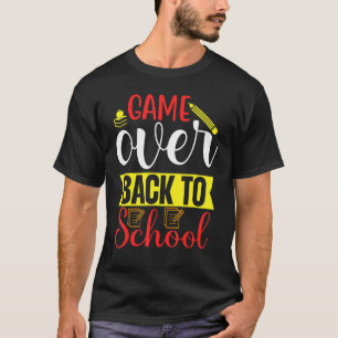 Spelpenna Bok över Back to school bärbara dator T Shirt