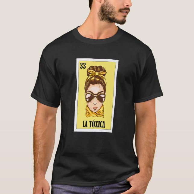 Spelpremium för La toxa Mexican Lottery Bingo Card T Shirt (Framsida)