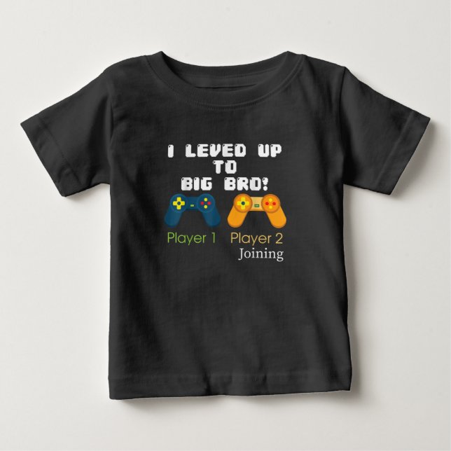 Spelpresentnivå Upp till storebror Brorpresent T Shirt (Framsida)