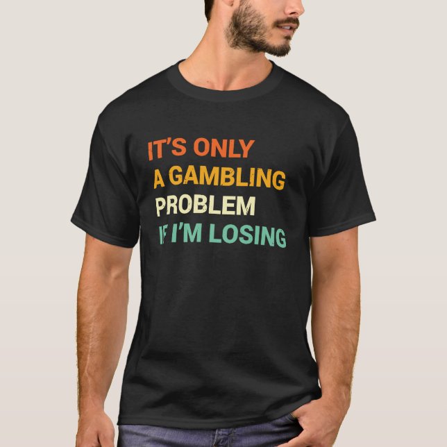 Spelproblem  Nevada Kasino Spel Bakgrund Bröllop T Shirt (Framsida)