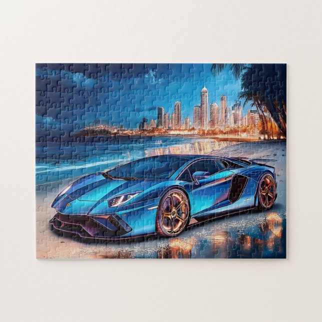 Spelpussel för sportbilar pussel (Horisontell)