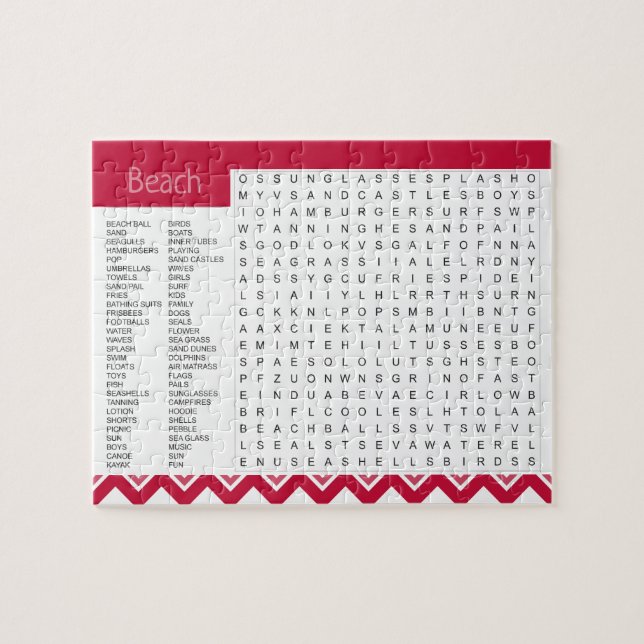 Spelpussel i ord pussel (Horisontell)