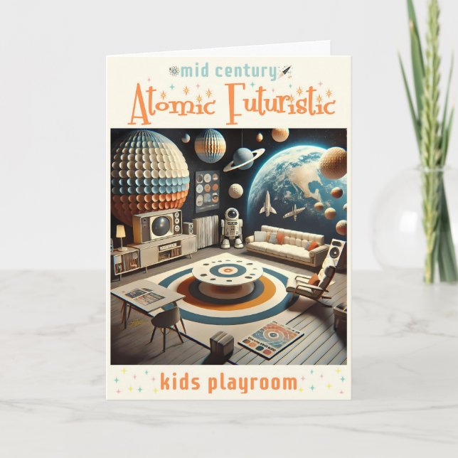 Spelrum för atomska Futuristiskor - åldersgrupp fö Kort (Framsida)