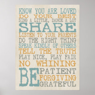 Spelrum Regler Poster