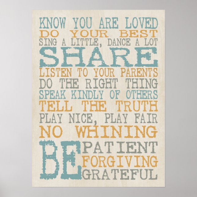 Spelrum Regler Poster (Framsidan)