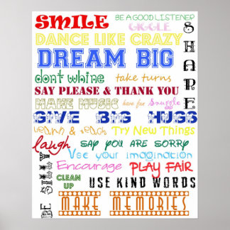 Spelrum Regler Poster