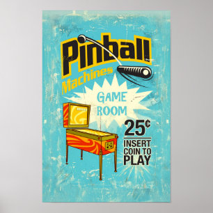 Spelrummet Pinball Maskiner Poster nr 11