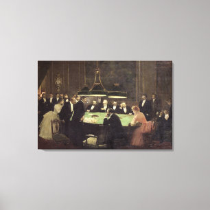 Spelrummet vid kasinot 1889 canvastryck