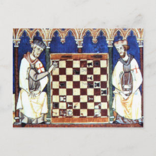 Spelschack för riddare (1283) vykort