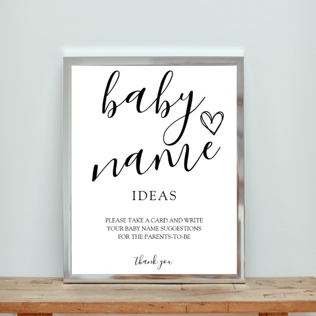 Spelsignatur baby Namn Poster (Skapare uppladdad)