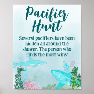 Spelsignatur för babyvisningsprogrammet Nappar Hun Poster