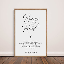 Spelsignatur för den moderna minimala Möhippan Rin Poster