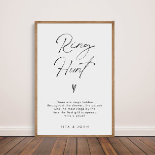 Spelsignatur för den moderna minimala Möhippan Rin Poster