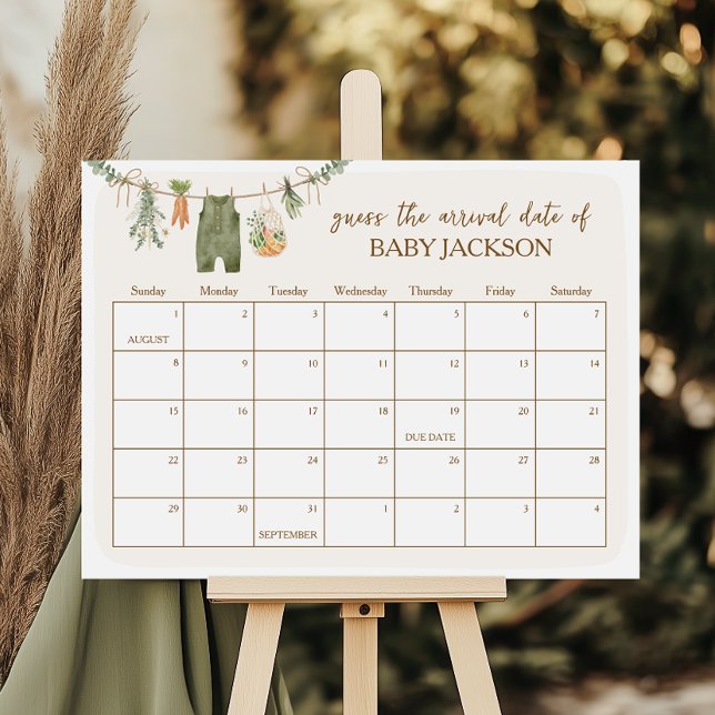 Spelsignatur för förfallodatum för kalender för lo poster (Skapare uppladdad)