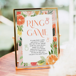 Spelsignatur för Tropical Citrus Möhippa Ring Poster