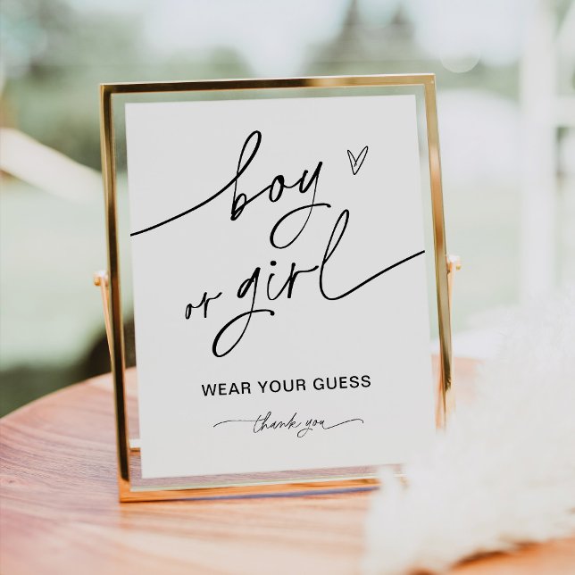 Spelsignatur för varje pojke eller Gender Poster (Skapare uppladdad)