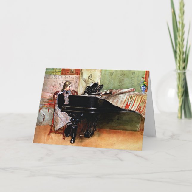 Spelskalor, målning av Carl Larsson Kort (Framsida)