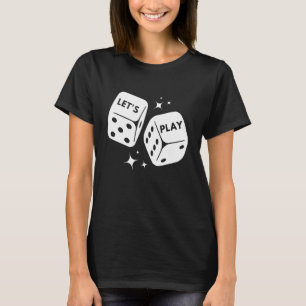 Spelskivans spelknappsspel Spelpuzzle Domino-kort T Shirt