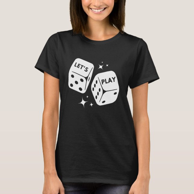 Spelskivans spelknappsspel Spelpuzzle Domino-kort  T Shirt (Framsida)
