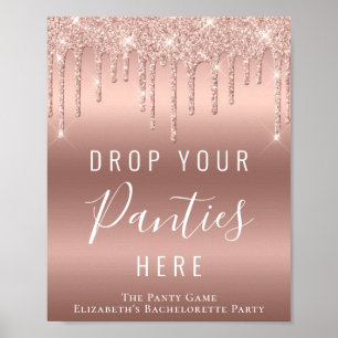 Spelskylt ro Guld Glitter Poster