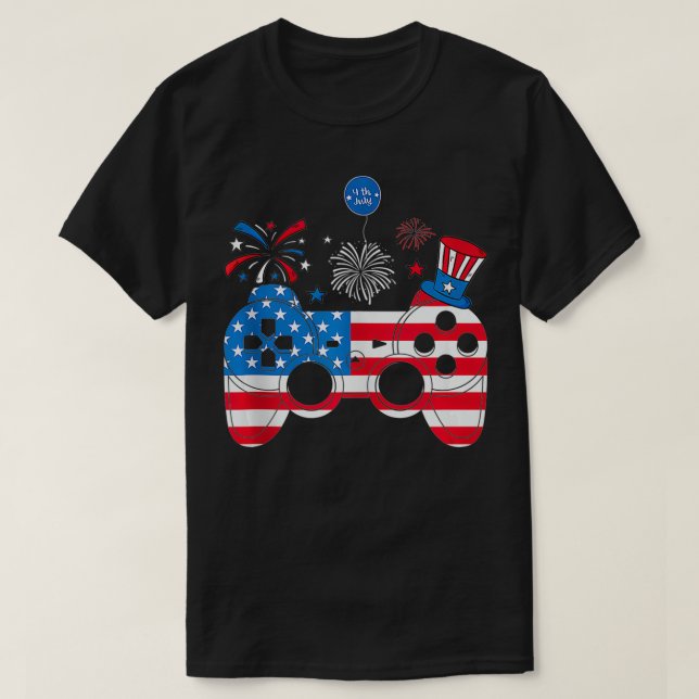 Spelspel 4:e juli, Manar Boys Amer T Shirt (Design framsida)