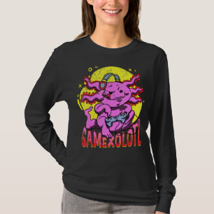 Spelspel Axolotl Gamesolotl Axolotl Spame T Shirt