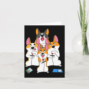 Spelspel Corgi Video Game Graphic Gamer Meme Gamin Kort