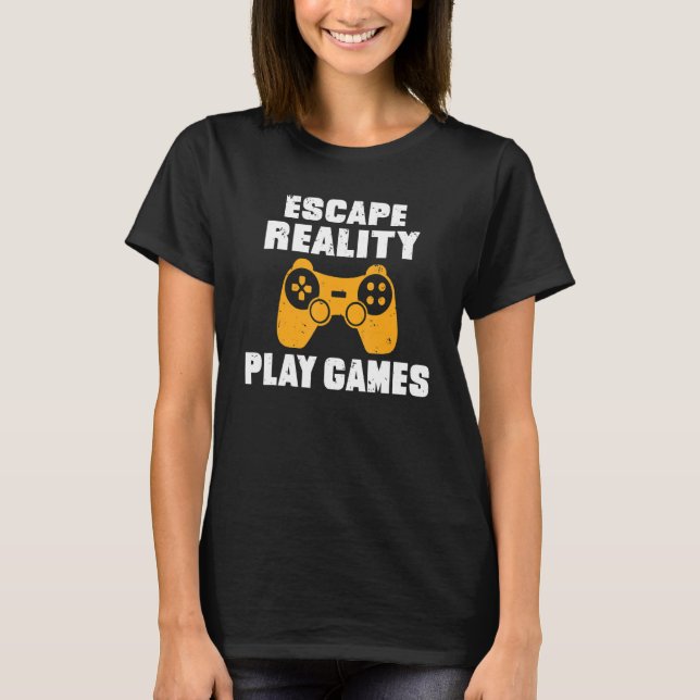 Spelspel för Escape Reality Play T Shirt (Framsida)