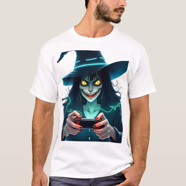 Spelspel för Halloween PlayStation - Spooky PS5 T Shirt (Framsida)