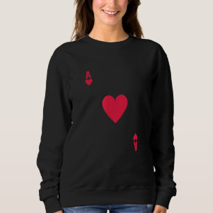 Spelspel för spelkort Poker Ace Heart Spelare T Shirt