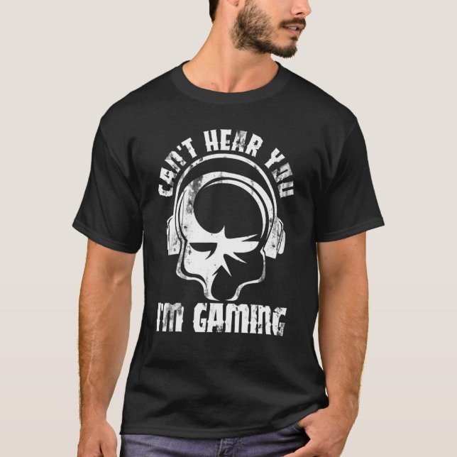 Spelspel för videospel med spelkontroll för spelko t shirt (Framsida)