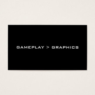 Spelspel > Grafik. Svartvit. Visitkort
