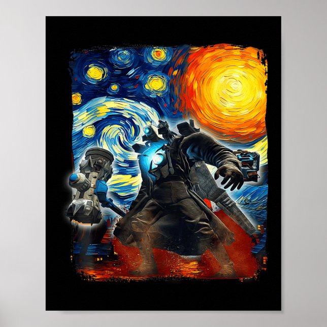 Spelspel i Cameraman Video Game Graphic Gamer Meme Poster (Framsidan)