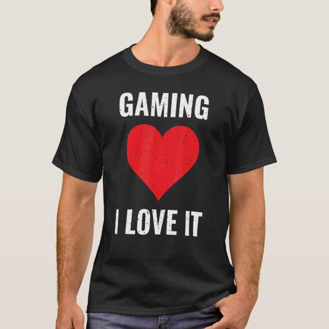 Spelspel i Kärlek IT-spel Datorspel PC Video Gam T Shirt (Framsida)