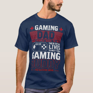 Spelspel i Pappa Video Games Fars dag Gamer Gift f T Shirt