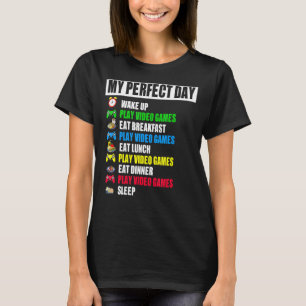 Spelspel i Perfekt Video Gamer Spelare T Shirt