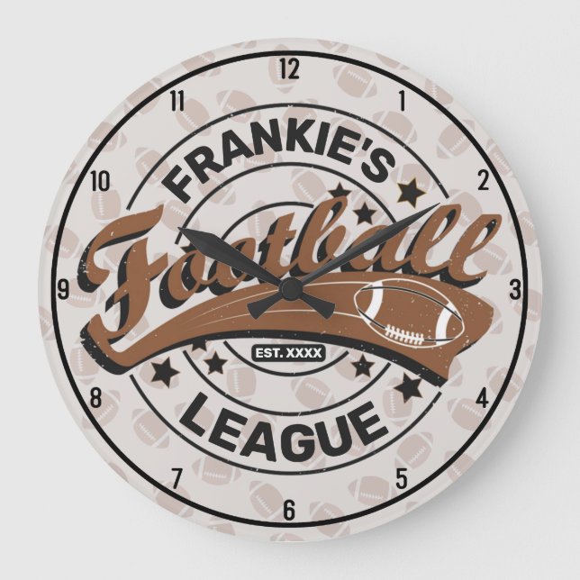Spelspel i personlig Football League Stor Klocka (Framsida)