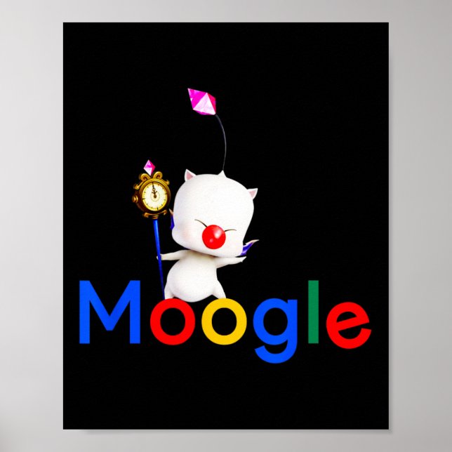 Spelspel Kawaii Moogle Kupo Gamer Video Game Poster (Framsidan)