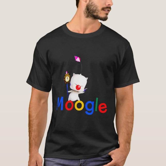 Spelspel Kawaii Moogle Kupo Gamer Video Game T Shirt (Framsida)