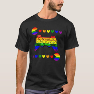 Spelspel Lgbt Q Ally Pride Flagga Gamer 1 T Shirt