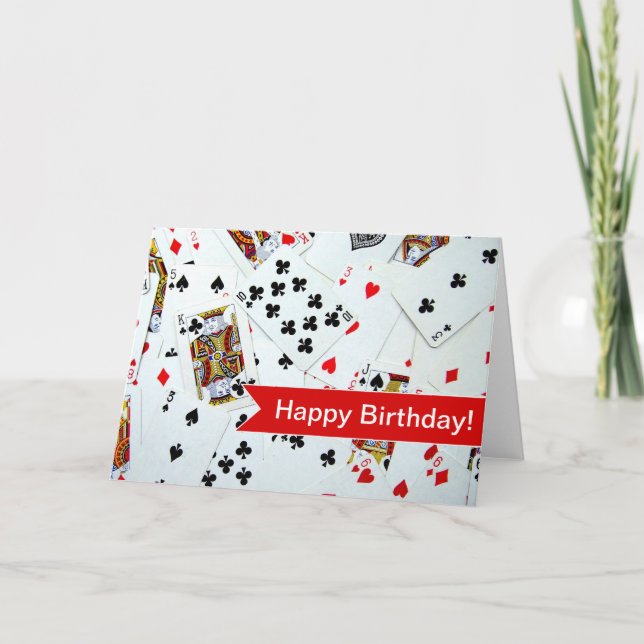 Spelspel med spelkort kort (Framsida)